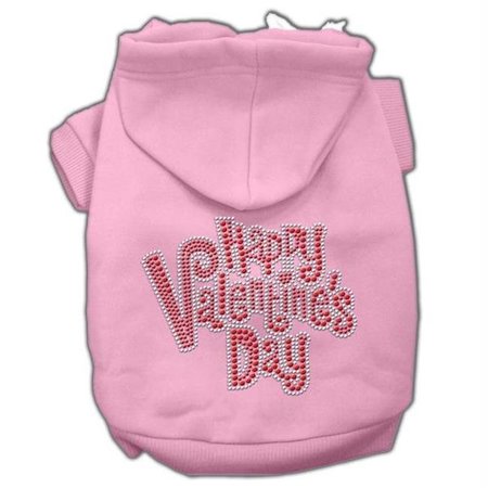 UNCONDITIONAL LOVE Happy Valentines Day Rhinestone Hoodies Pink L - 14 UN915053